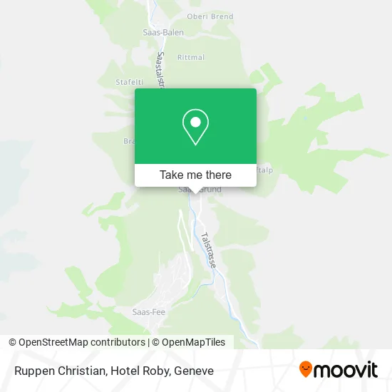 Ruppen Christian, Hotel Roby map