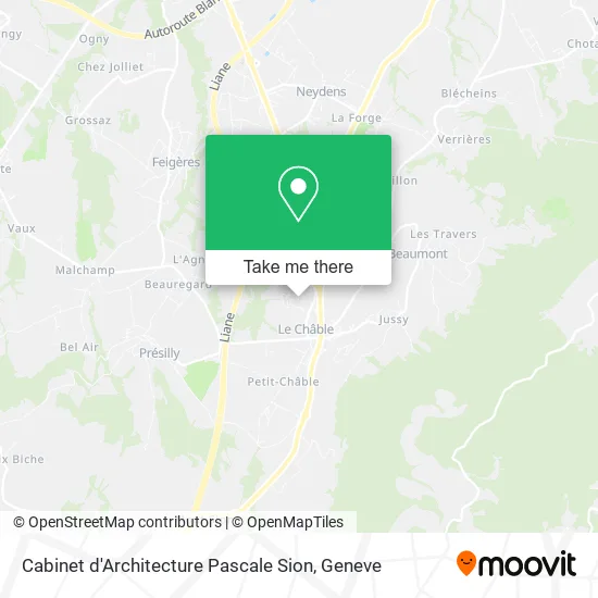 Cabinet d'Architecture Pascale Sion map