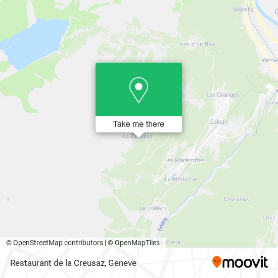 Restaurant de la Creusaz map