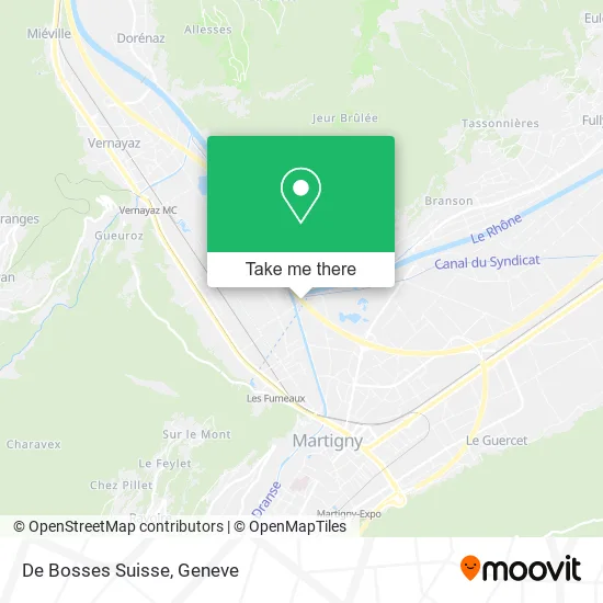 De Bosses Suisse map