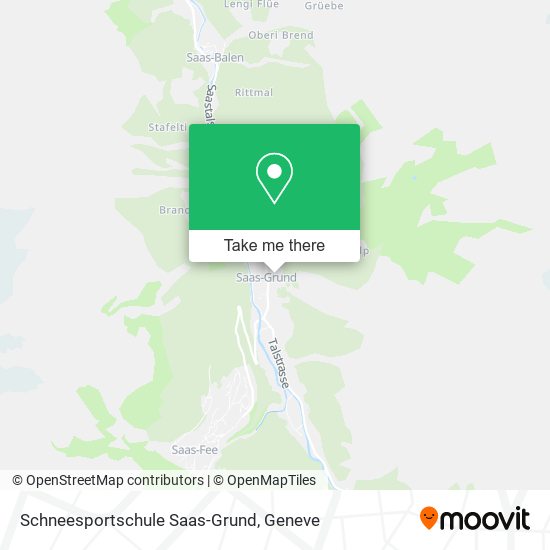 Schneesportschule Saas-Grund map
