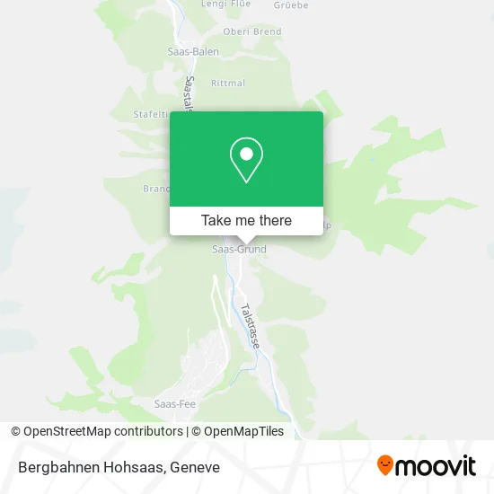 Bergbahnen Hohsaas map