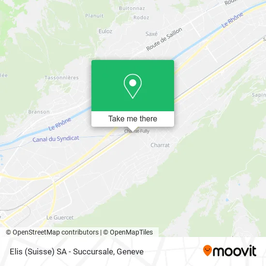Elis (Suisse) SA - Succursale map