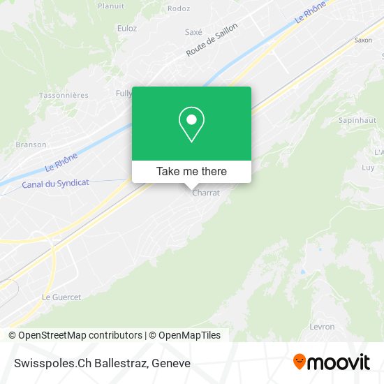 Swisspoles.Ch Ballestraz map