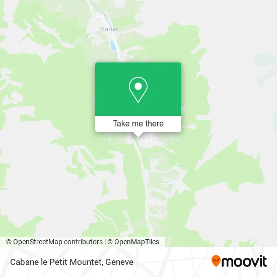 Cabane le Petit Mountet map