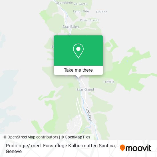 Podologie/ med. Fusspflege Kalbermatten Santina map