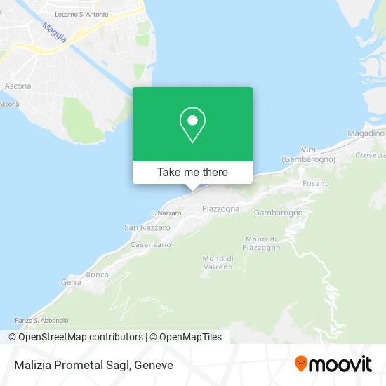 Malizia Prometal Sagl map