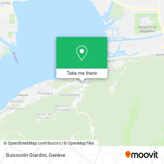 Buissonin Giardini map