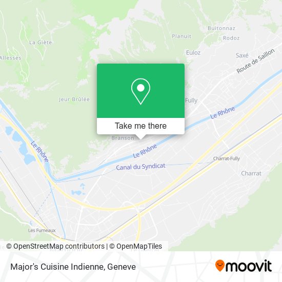 Major's Cuisine Indienne map