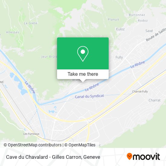 Cave du Chavalard - Gilles Carron map