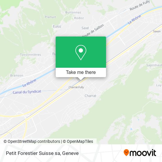 Petit Forestier Suisse sa map