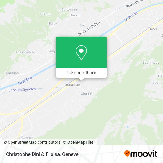 Christophe Dini & Fils sa map