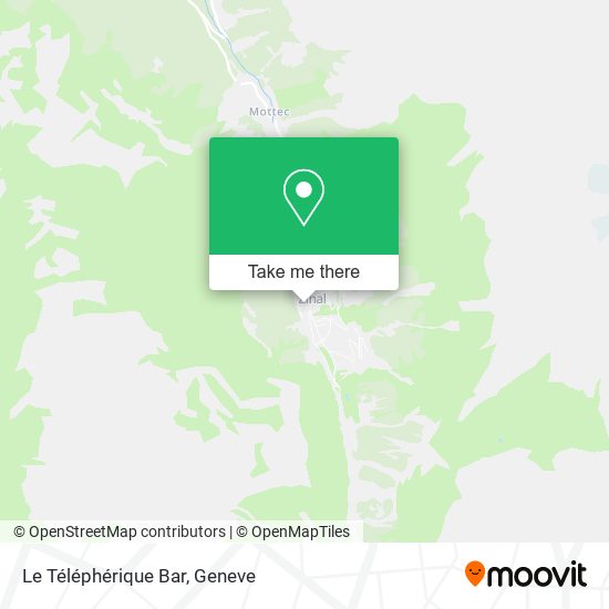 Le Téléphérique Bar map