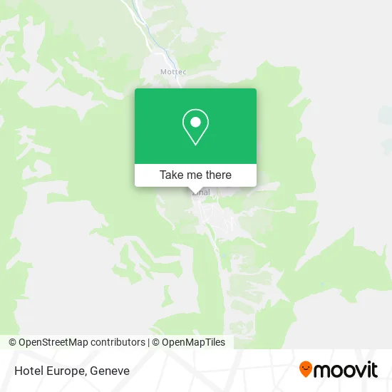 Hotel Europe map
