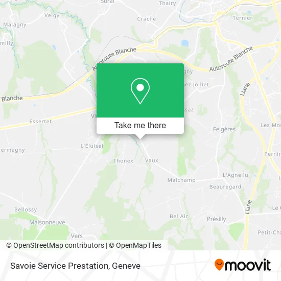 Savoie Service Prestation map