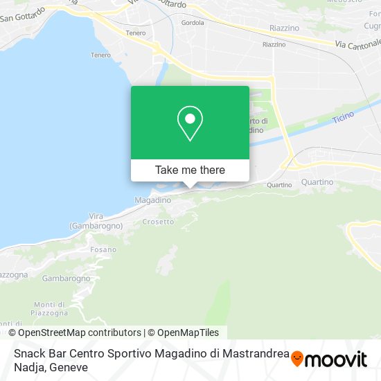 Snack Bar Centro Sportivo Magadino di Mastrandrea Nadja map