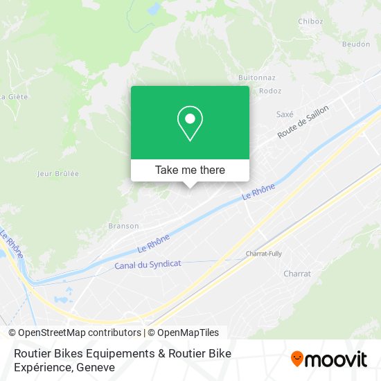 Routier Bikes Equipements & Routier Bike Expérience map