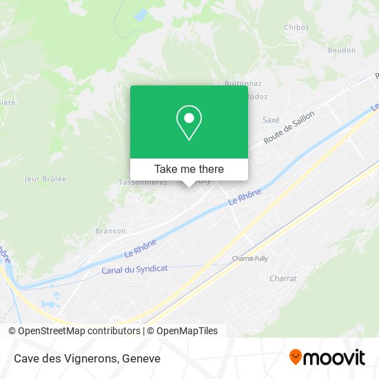 Cave des Vignerons map