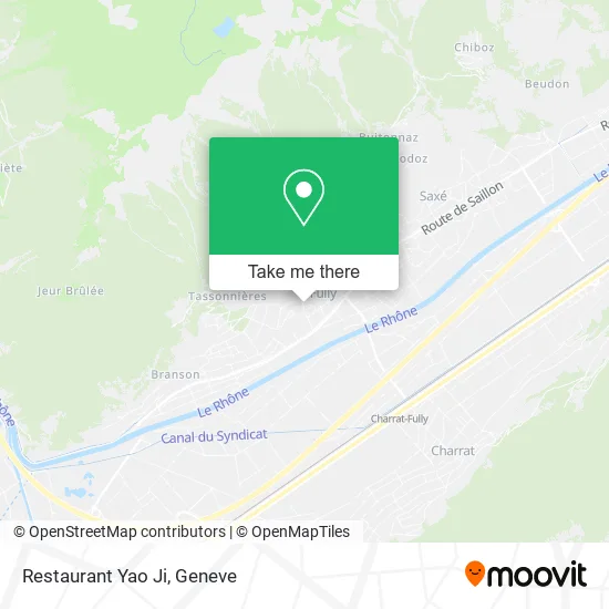 Restaurant Yao Ji map