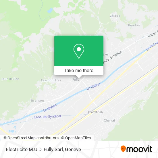 Electricite M.U.D. Fully Sàrl map