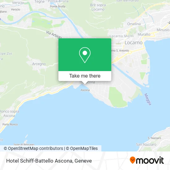 Hotel Schiff-Battello Ascona map