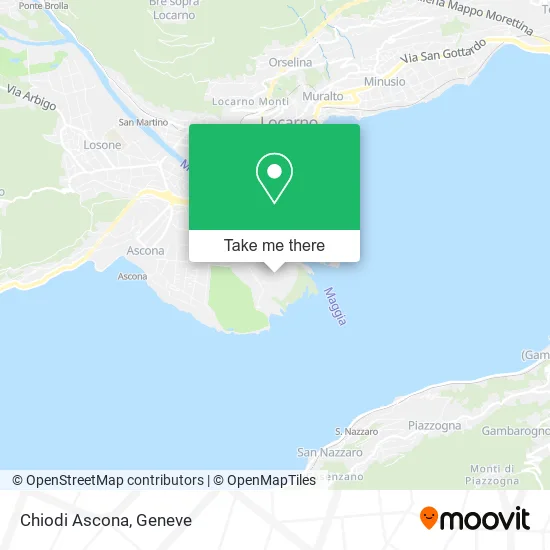 Chiodi Ascona map