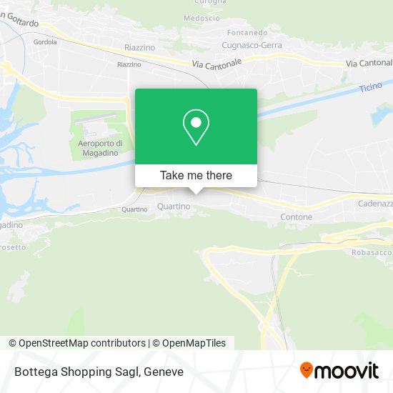 Bottega Shopping Sagl map