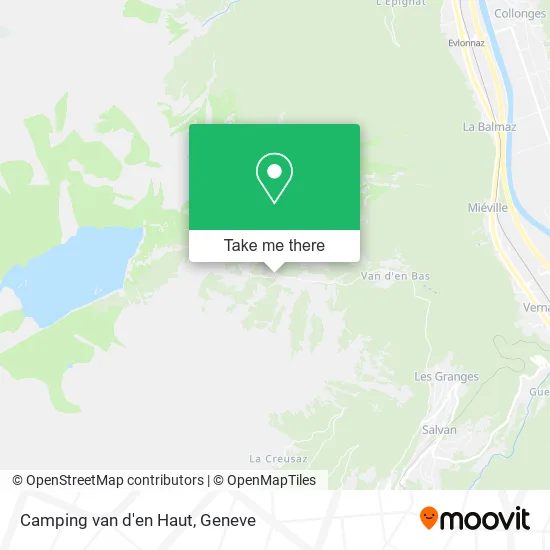 Camping van d'en Haut map