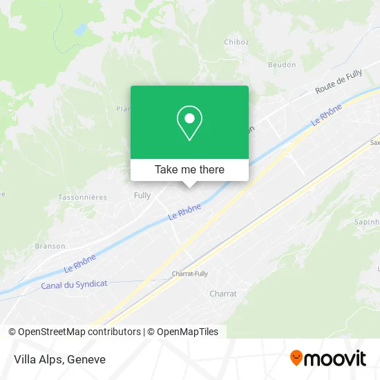 Villa Alps map