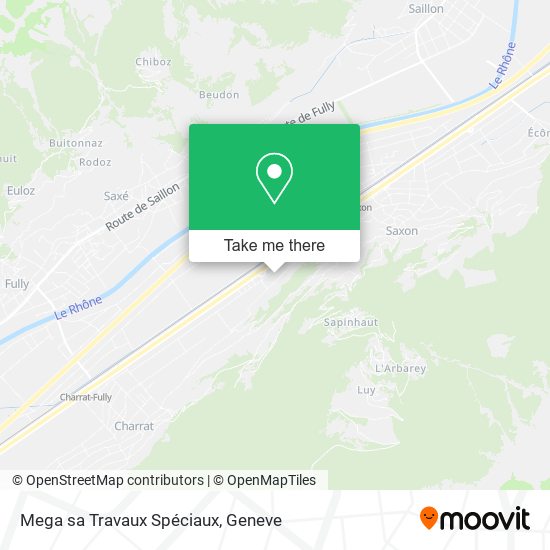 Mega sa Travaux Spéciaux map