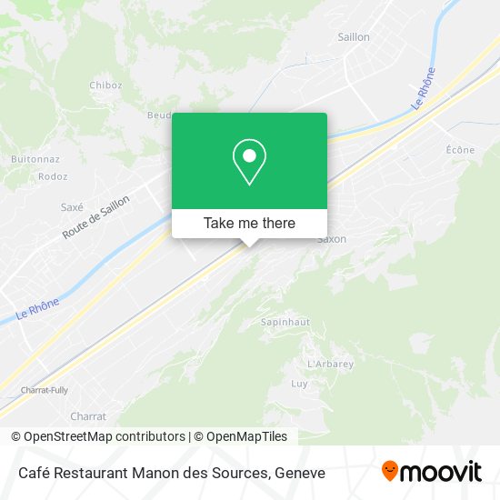 Café Restaurant Manon des Sources map