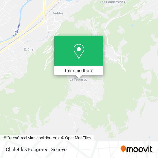 Chalet les Fougeres map