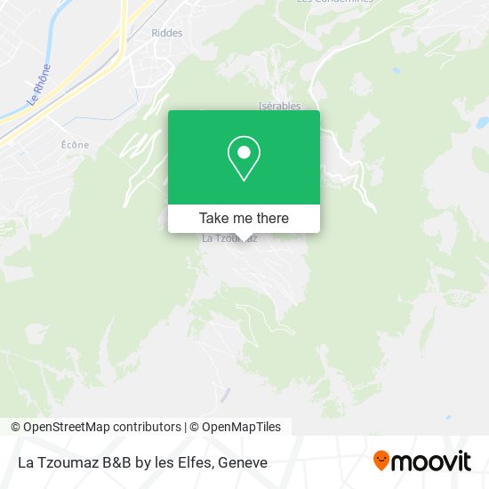 La Tzoumaz B&B by les Elfes map