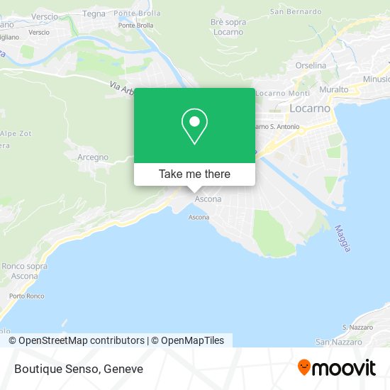 Boutique Senso map