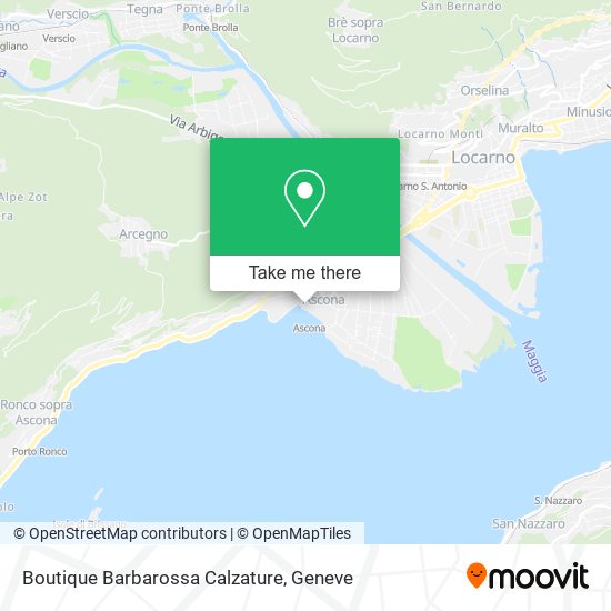 Boutique Barbarossa Calzature map