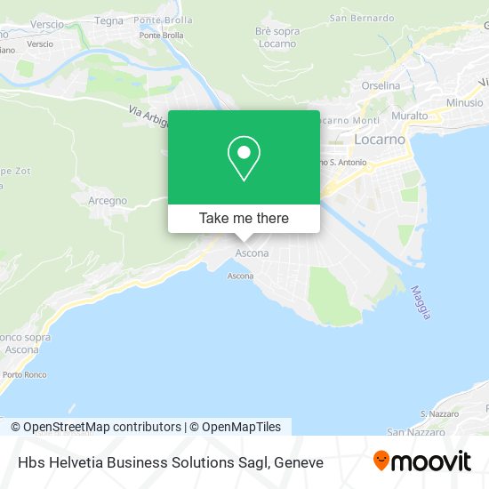 Hbs Helvetia Business Solutions Sagl map