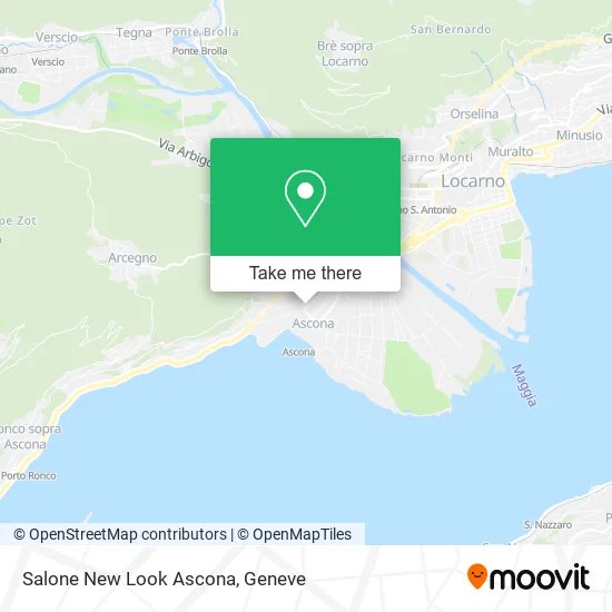 Salone New Look Ascona map