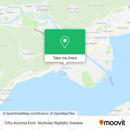 Ofta Ascona Dott. Nicholas Righetti map