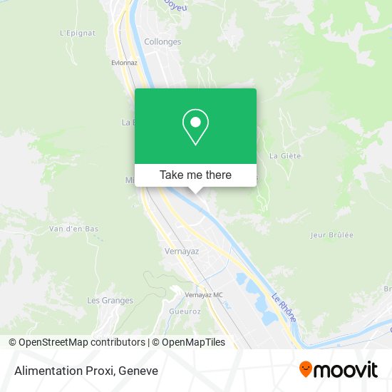 Alimentation Proxi map