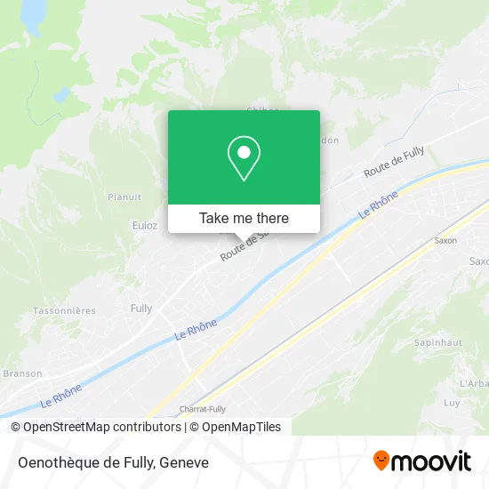 Oenothèque de Fully map