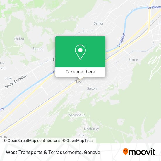 West Transports & Terrassements map