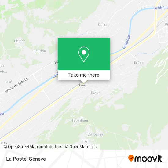 La Poste map