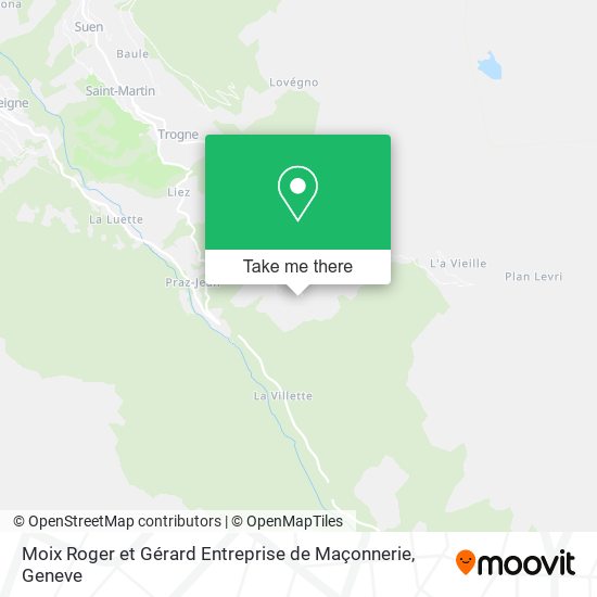 Moix Roger et Gérard Entreprise de Maçonnerie map