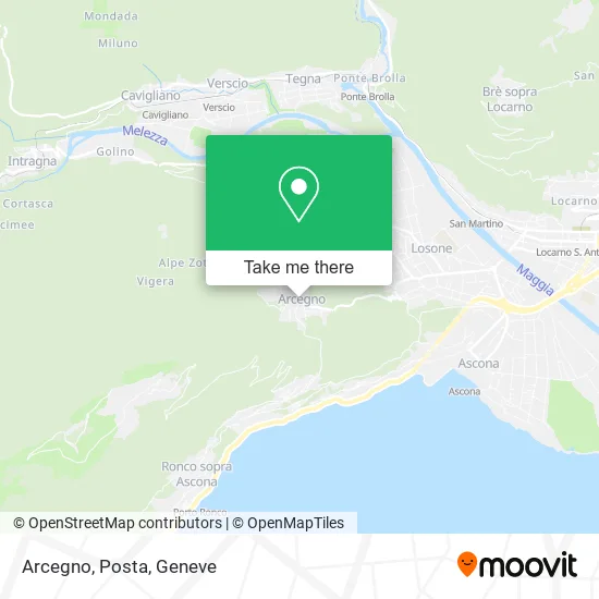 Arcegno, Posta map