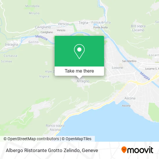 Albergo Ristorante Grotto Zelindo map