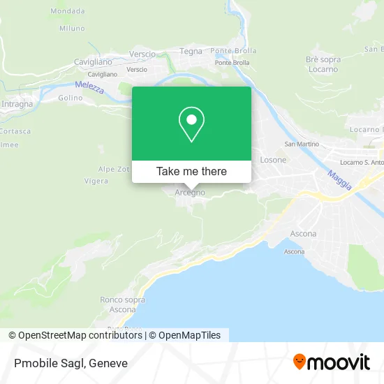 Pmobile Sagl map