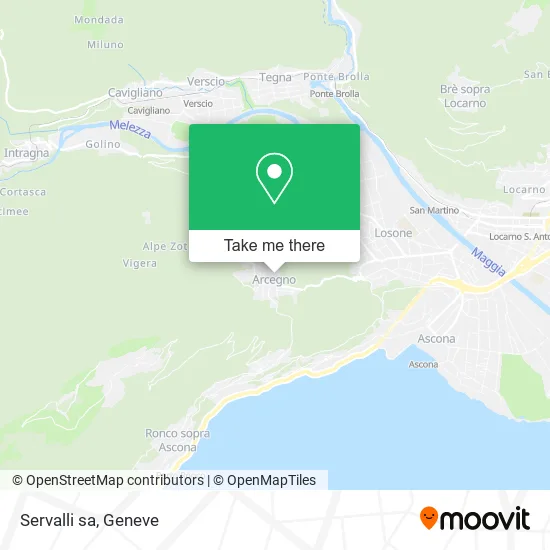 Servalli sa map