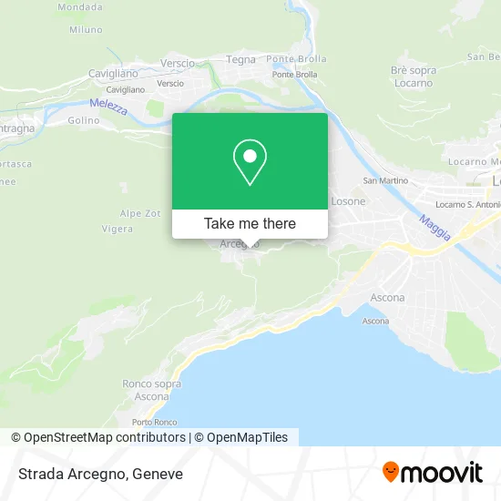 Strada Arcegno map