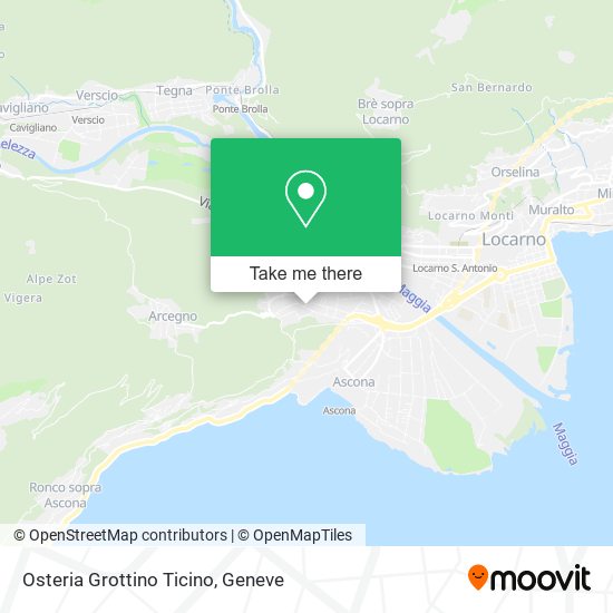 Osteria Grottino Ticino map
