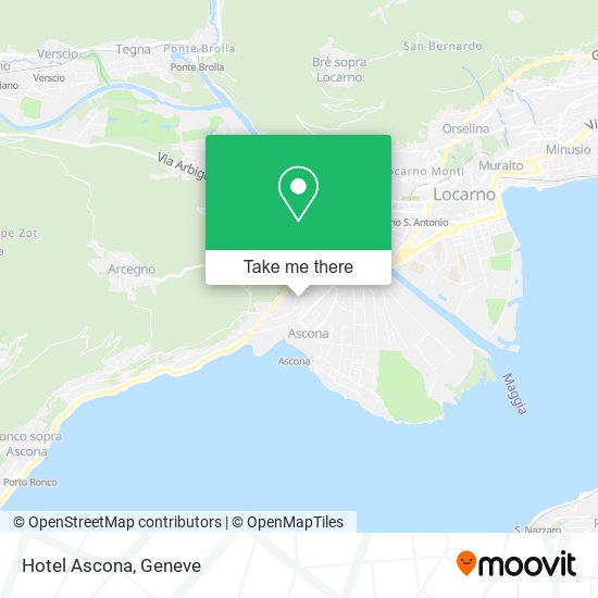 Hotel Ascona map